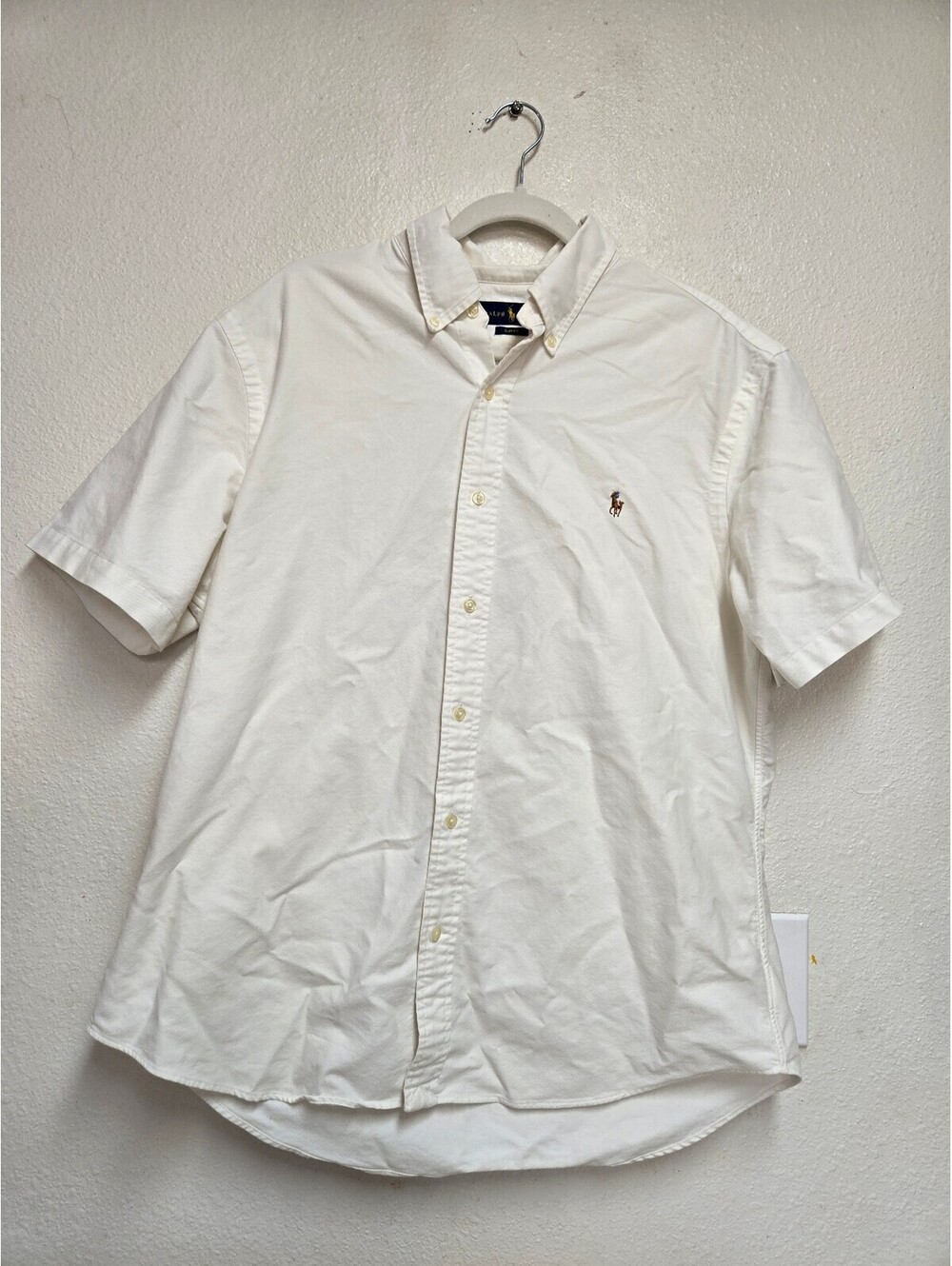 Polo Ralph Lauren Men’s XLT White Custom Fit Short Sleeve Pony Logo Polo Shirt
